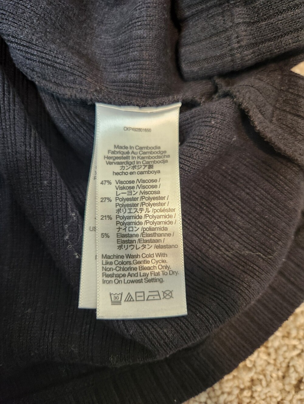 Madewell Relaxed Long-Sleeve Polo Tee Size Small - Picture 5 of 8